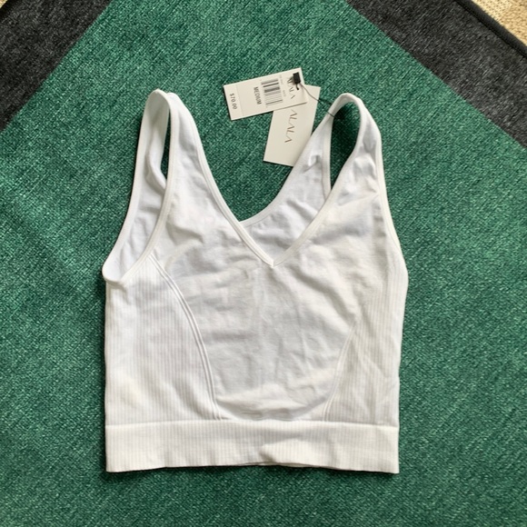 NWT ALALA Seamless Crop Tank White M carbon38 $70 - Picture 4 of 8